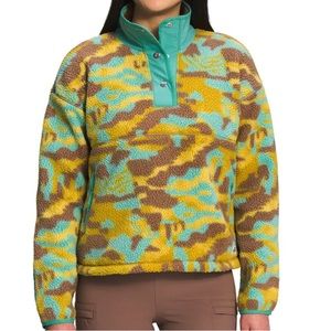 NWT North Face Printed Cragmont 1/4-Snap Fleece